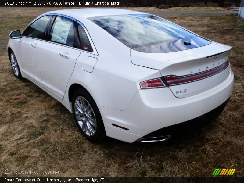 White Platinum / Charcoal Black 2013 Lincoln MKZ 3.7L V6 AWD