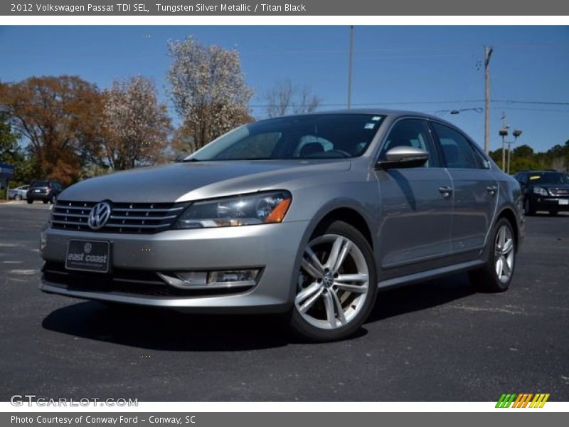 Tungsten Silver Metallic / Titan Black 2012 Volkswagen Passat TDI SEL