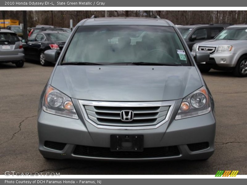 Slate Green Metallic / Gray 2010 Honda Odyssey EX-L