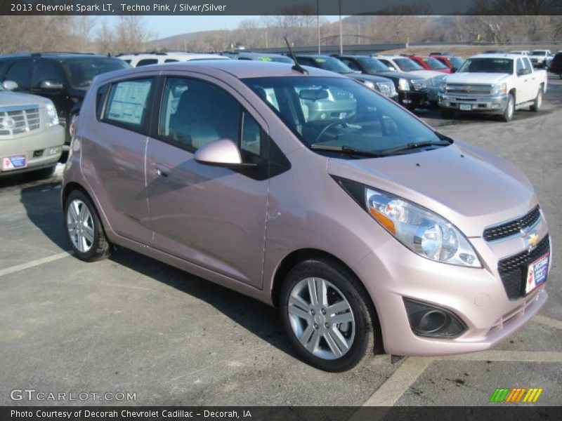 Techno Pink / Silver/Silver 2013 Chevrolet Spark LT