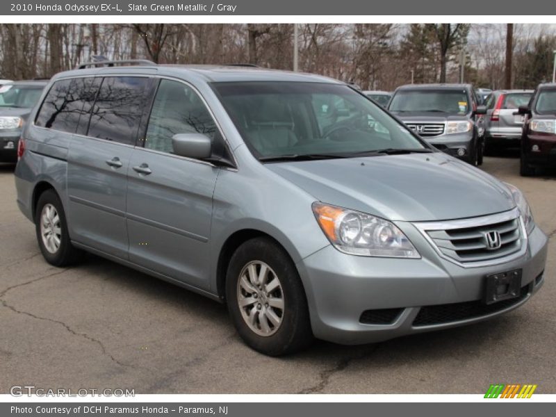 Slate Green Metallic / Gray 2010 Honda Odyssey EX-L