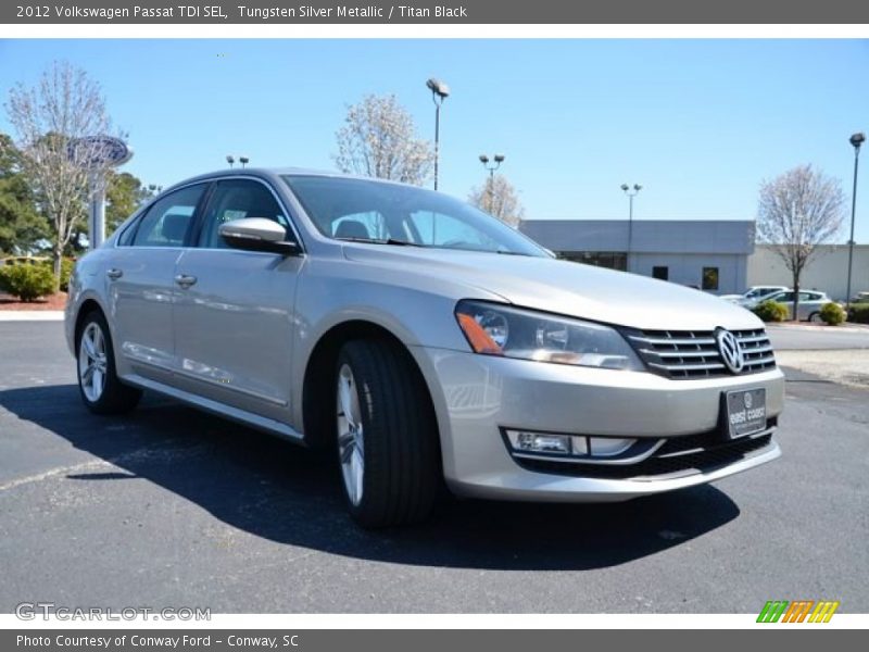 Tungsten Silver Metallic / Titan Black 2012 Volkswagen Passat TDI SEL