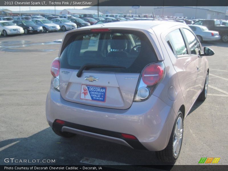 Techno Pink / Silver/Silver 2013 Chevrolet Spark LT
