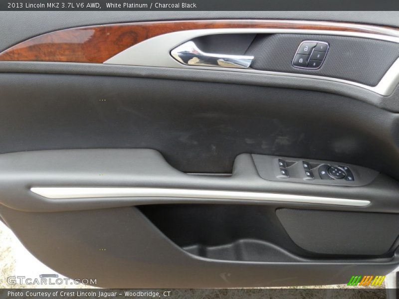 White Platinum / Charcoal Black 2013 Lincoln MKZ 3.7L V6 AWD