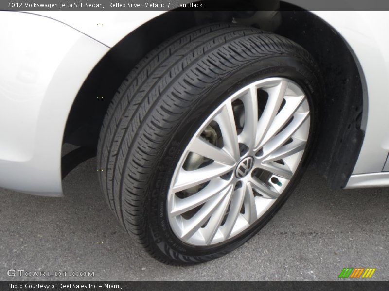 Reflex Silver Metallic / Titan Black 2012 Volkswagen Jetta SEL Sedan