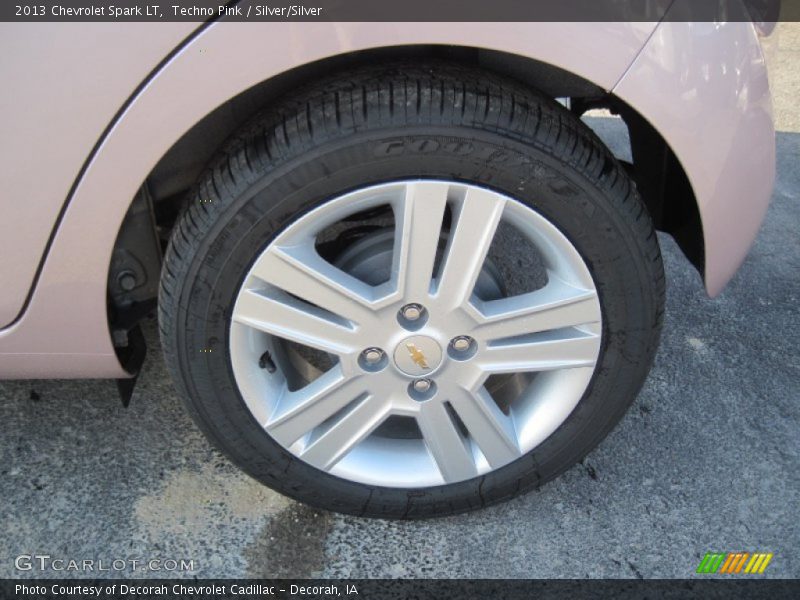 Techno Pink / Silver/Silver 2013 Chevrolet Spark LT