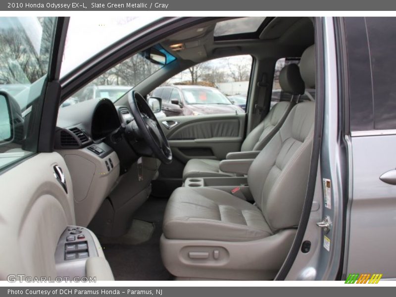 Slate Green Metallic / Gray 2010 Honda Odyssey EX-L
