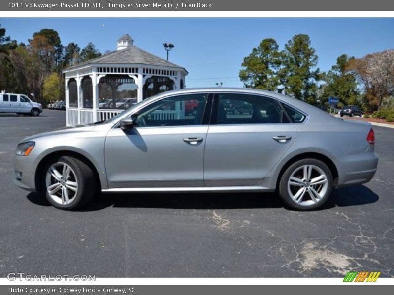 Tungsten Silver Metallic / Titan Black 2012 Volkswagen Passat TDI SEL