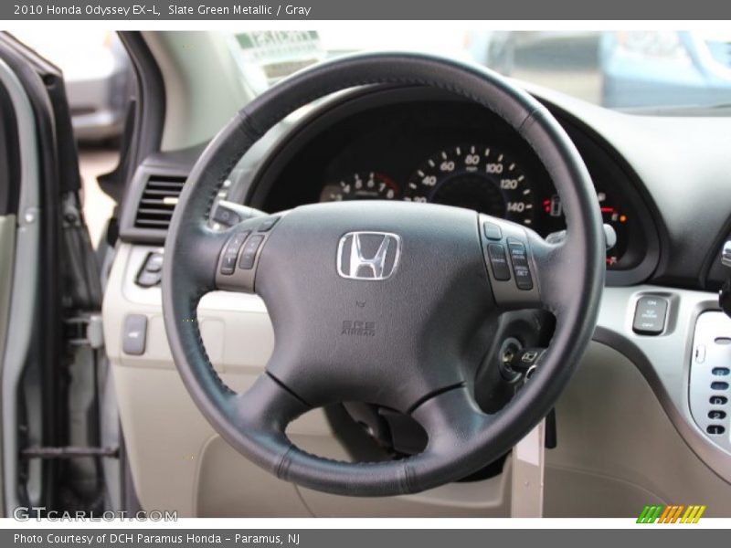 Slate Green Metallic / Gray 2010 Honda Odyssey EX-L