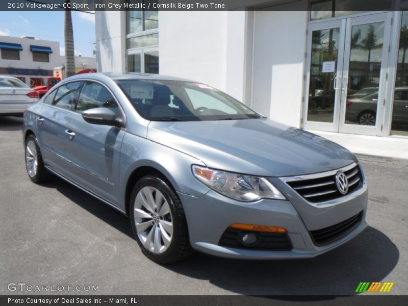 Iron Grey Metallic / Cornsilk Beige Two Tone 2010 Volkswagen CC Sport