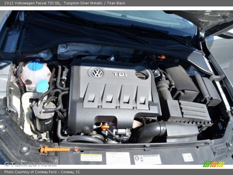 Tungsten Silver Metallic / Titan Black 2012 Volkswagen Passat TDI SEL