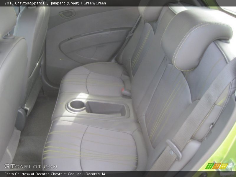 Jalapeno (Green) / Green/Green 2013 Chevrolet Spark LT