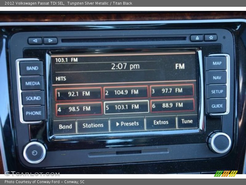 Tungsten Silver Metallic / Titan Black 2012 Volkswagen Passat TDI SEL