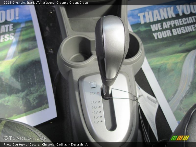 Jalapeno (Green) / Green/Green 2013 Chevrolet Spark LT