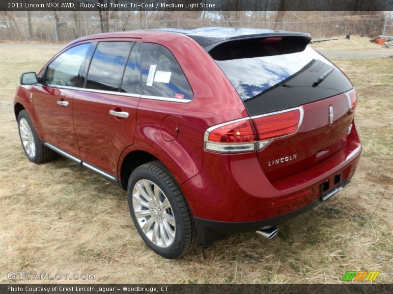 Ruby Red Tinted Tri-Coat / Medium Light Stone 2013 Lincoln MKX AWD