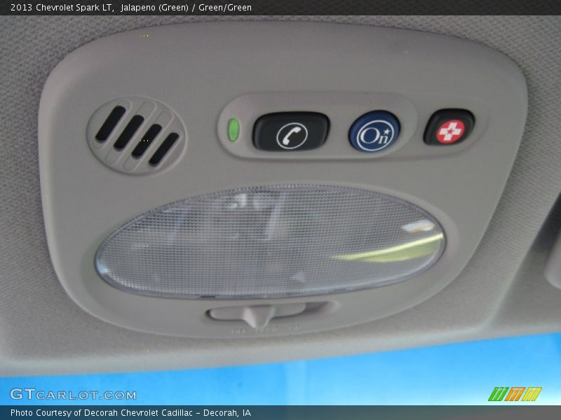 Jalapeno (Green) / Green/Green 2013 Chevrolet Spark LT