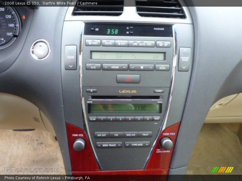 Starfire White Pearl / Cashmere 2008 Lexus ES 350