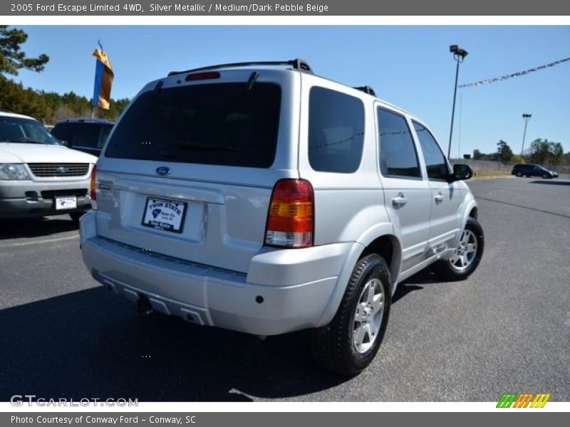Silver Metallic / Medium/Dark Pebble Beige 2005 Ford Escape Limited 4WD