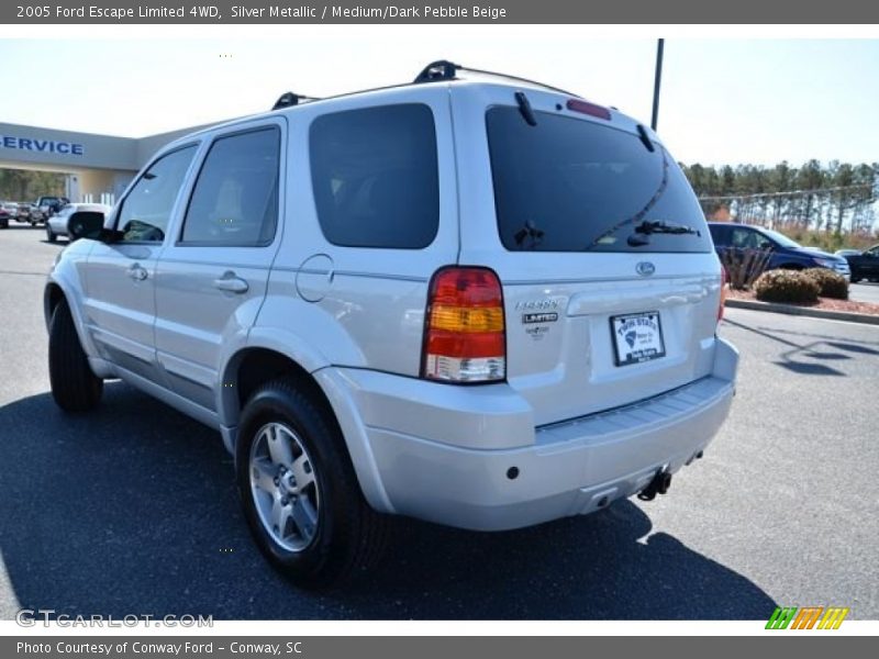 Silver Metallic / Medium/Dark Pebble Beige 2005 Ford Escape Limited 4WD