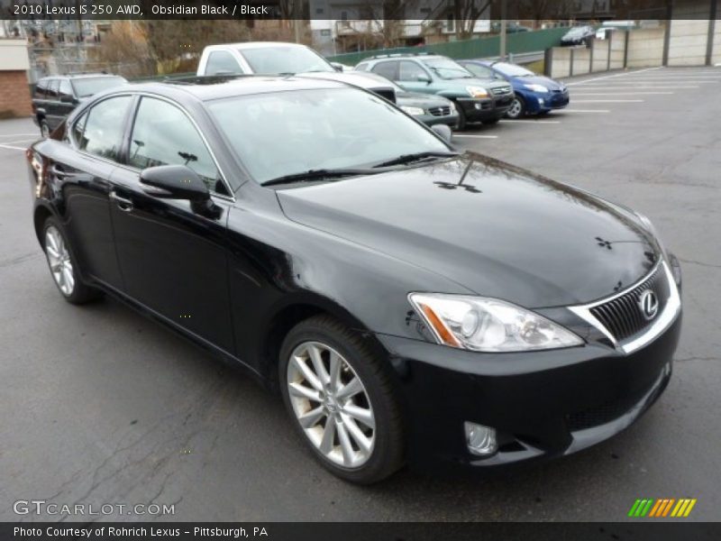 Obsidian Black / Black 2010 Lexus IS 250 AWD