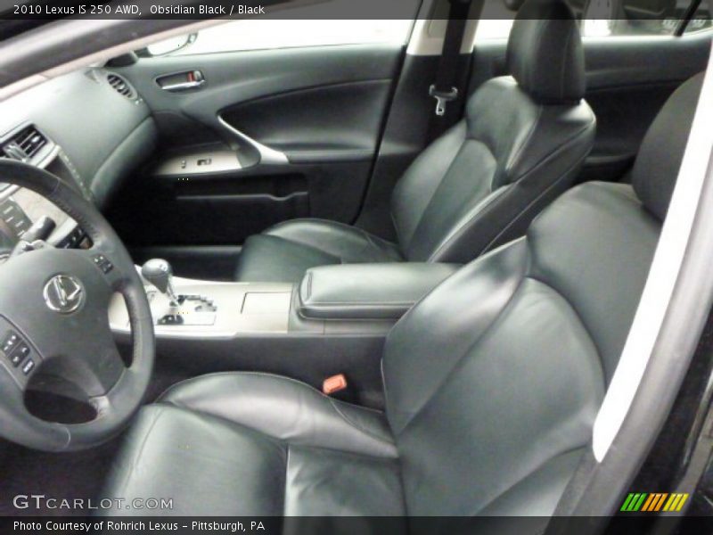Obsidian Black / Black 2010 Lexus IS 250 AWD