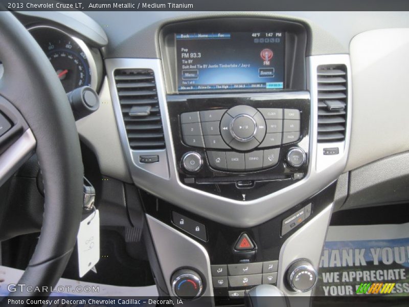 Autumn Metallic / Medium Titanium 2013 Chevrolet Cruze LT