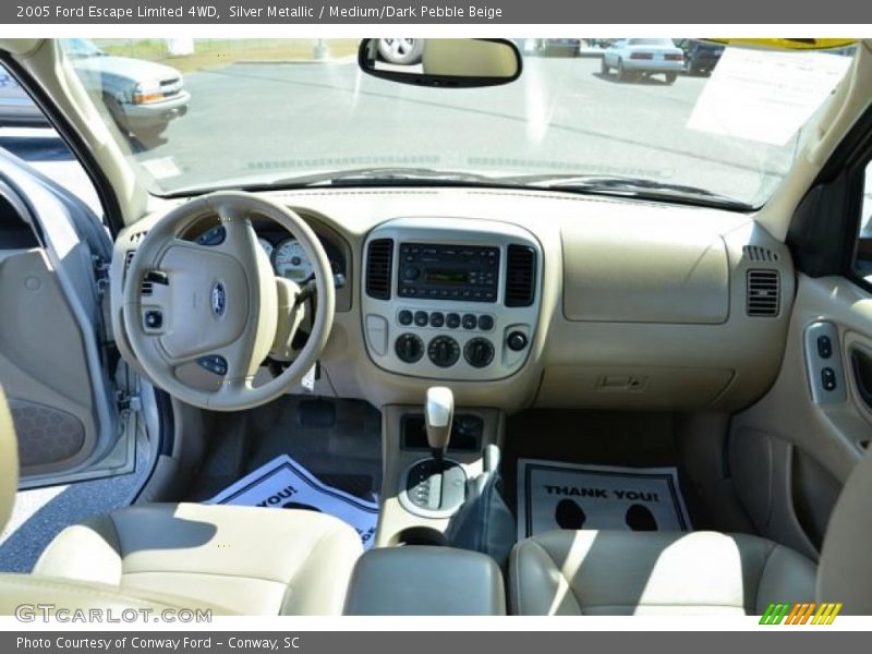 Silver Metallic / Medium/Dark Pebble Beige 2005 Ford Escape Limited 4WD