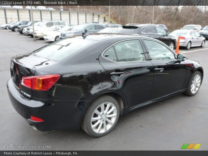 Obsidian Black / Black 2010 Lexus IS 250 AWD