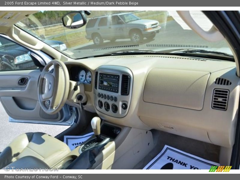 Silver Metallic / Medium/Dark Pebble Beige 2005 Ford Escape Limited 4WD
