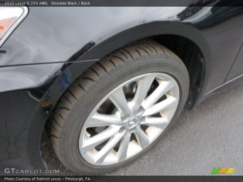 Obsidian Black / Black 2010 Lexus IS 250 AWD