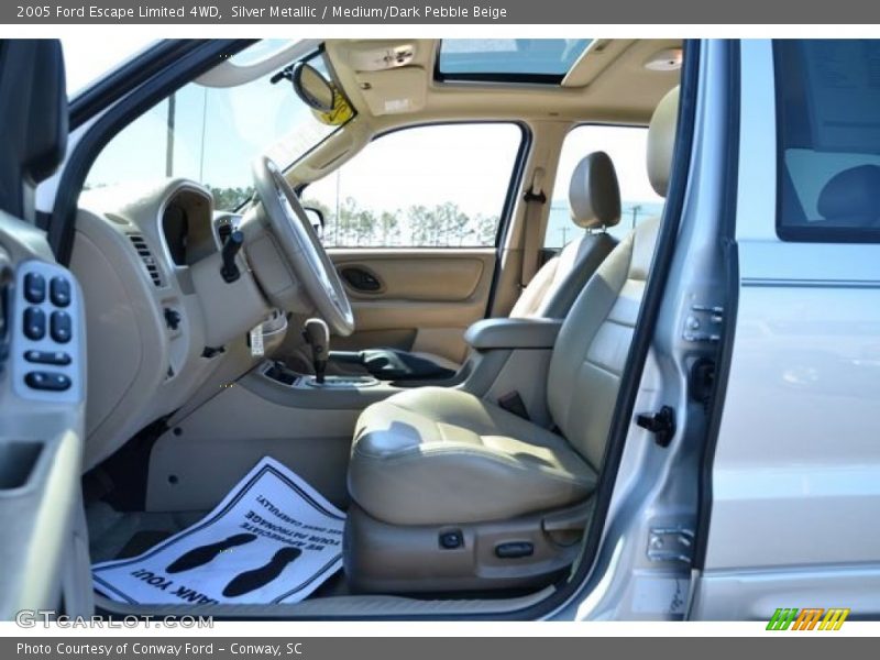 Silver Metallic / Medium/Dark Pebble Beige 2005 Ford Escape Limited 4WD