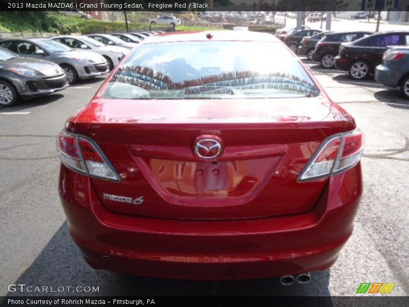 Fireglow Red / Black 2013 Mazda MAZDA6 i Grand Touring Sedan
