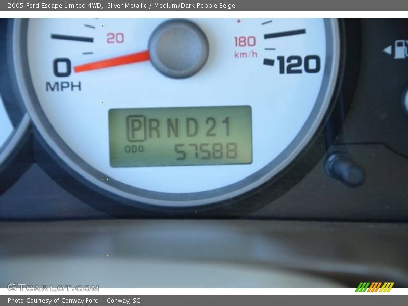 Silver Metallic / Medium/Dark Pebble Beige 2005 Ford Escape Limited 4WD