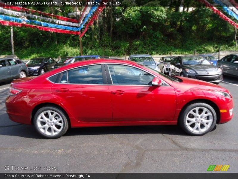 Fireglow Red / Black 2013 Mazda MAZDA6 i Grand Touring Sedan