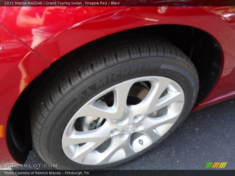 Fireglow Red / Black 2013 Mazda MAZDA6 i Grand Touring Sedan