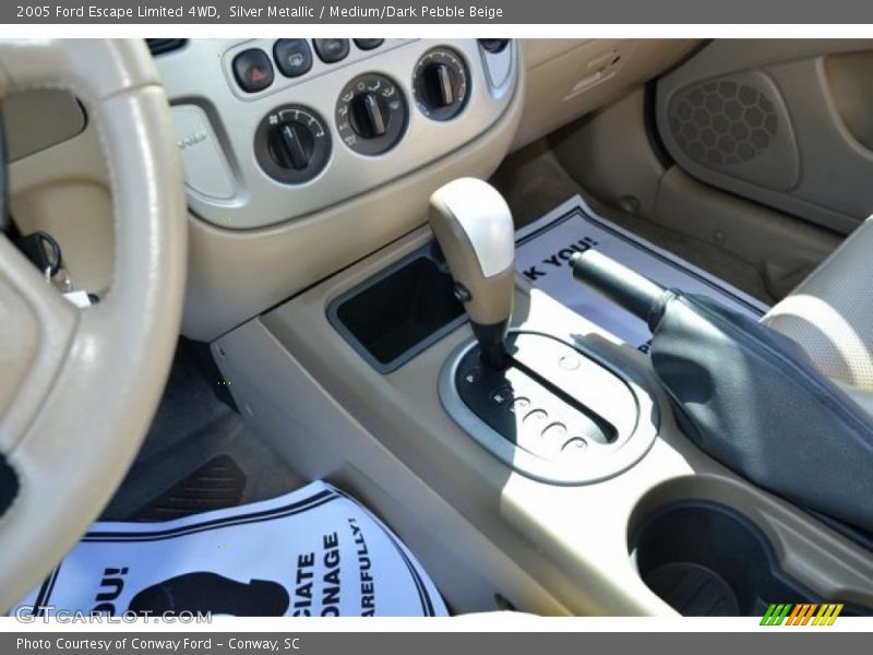 Silver Metallic / Medium/Dark Pebble Beige 2005 Ford Escape Limited 4WD