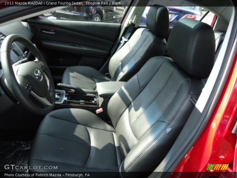 Fireglow Red / Black 2013 Mazda MAZDA6 i Grand Touring Sedan