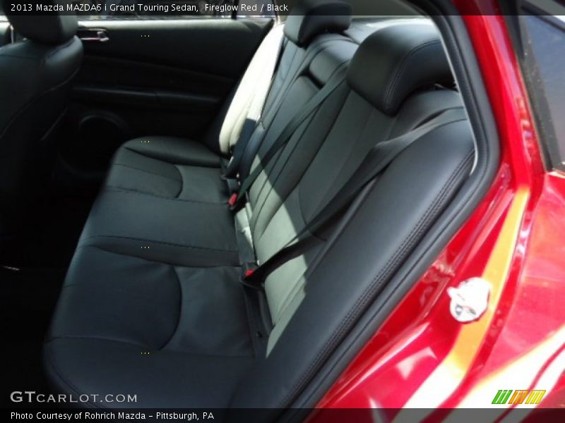 Fireglow Red / Black 2013 Mazda MAZDA6 i Grand Touring Sedan