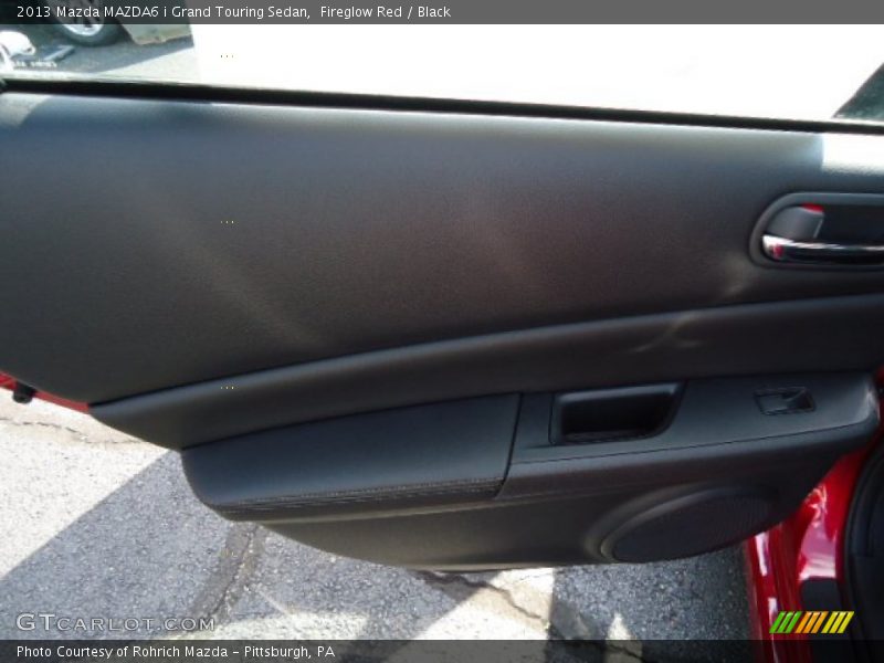 Fireglow Red / Black 2013 Mazda MAZDA6 i Grand Touring Sedan