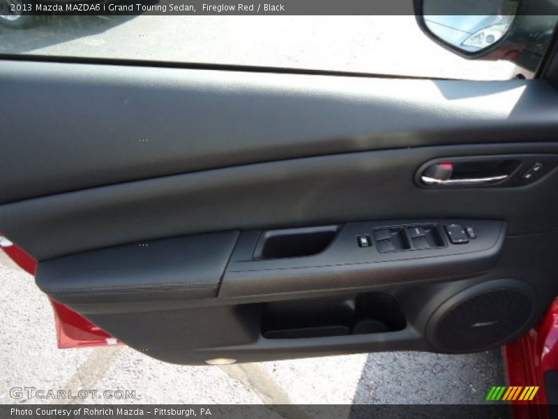 Fireglow Red / Black 2013 Mazda MAZDA6 i Grand Touring Sedan