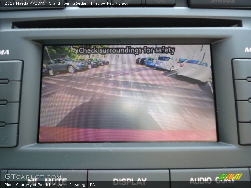 Fireglow Red / Black 2013 Mazda MAZDA6 i Grand Touring Sedan
