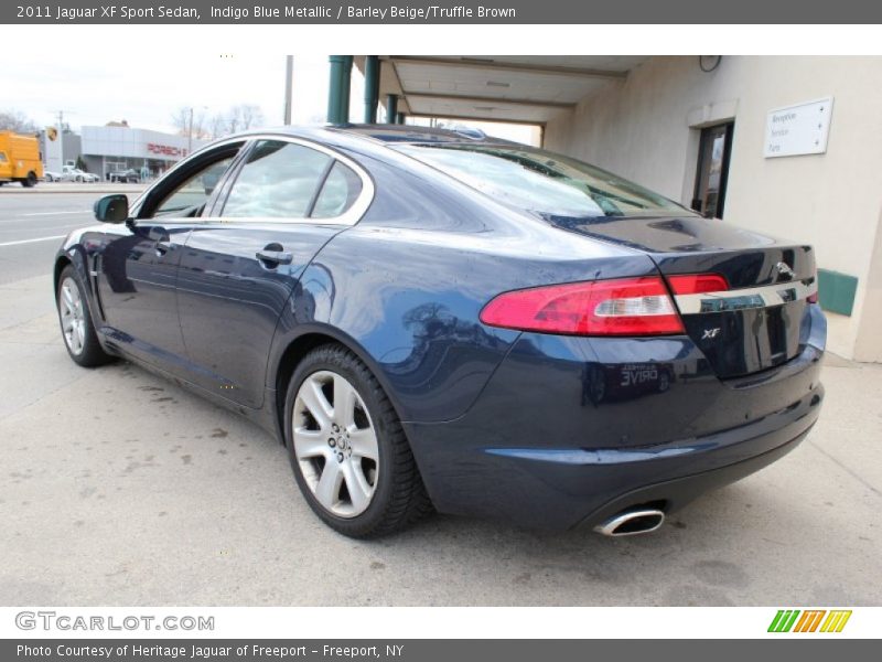 Indigo Blue Metallic / Barley Beige/Truffle Brown 2011 Jaguar XF Sport Sedan