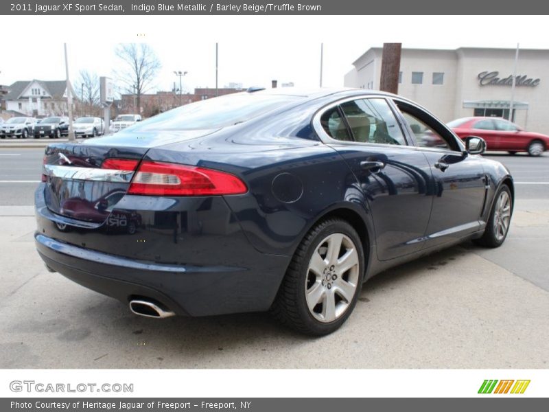Indigo Blue Metallic / Barley Beige/Truffle Brown 2011 Jaguar XF Sport Sedan