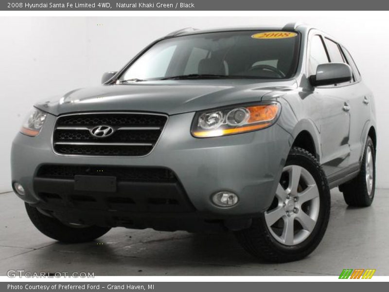 Natural Khaki Green / Black 2008 Hyundai Santa Fe Limited 4WD