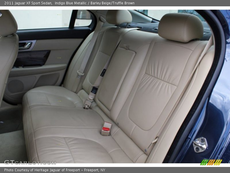 Indigo Blue Metallic / Barley Beige/Truffle Brown 2011 Jaguar XF Sport Sedan
