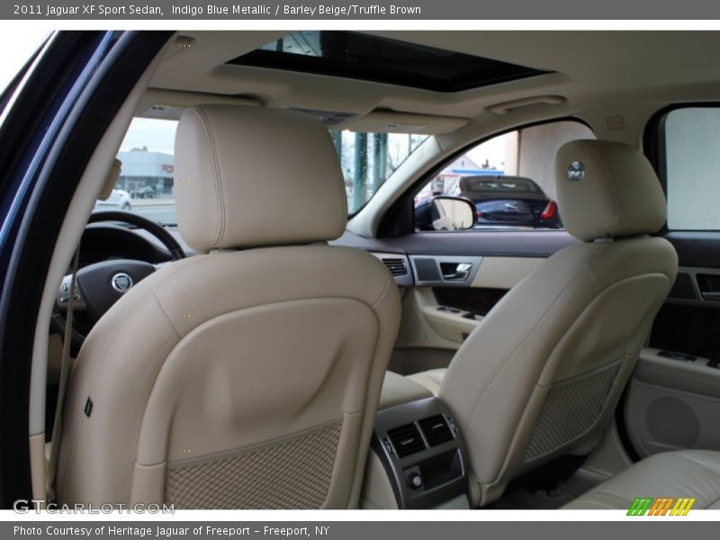Indigo Blue Metallic / Barley Beige/Truffle Brown 2011 Jaguar XF Sport Sedan