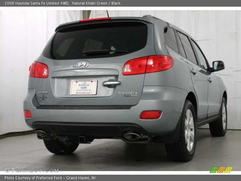 Natural Khaki Green / Black 2008 Hyundai Santa Fe Limited 4WD