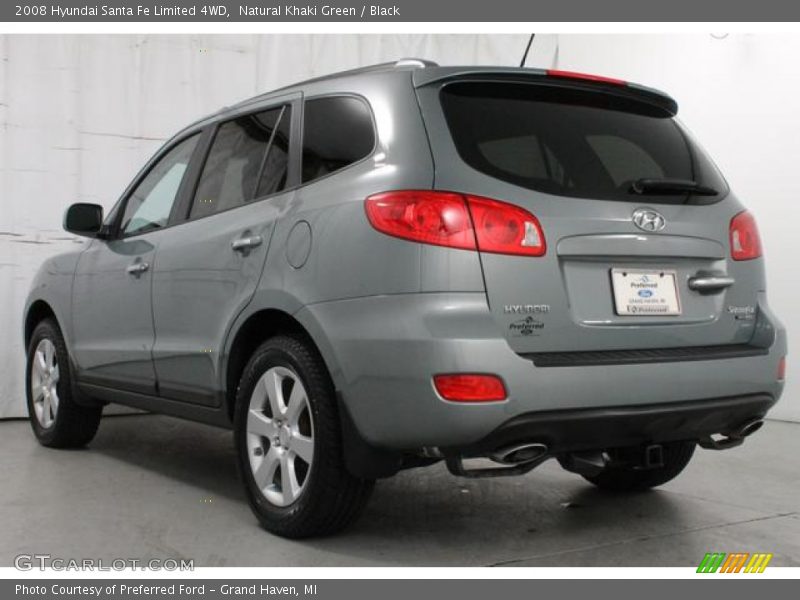 Natural Khaki Green / Black 2008 Hyundai Santa Fe Limited 4WD