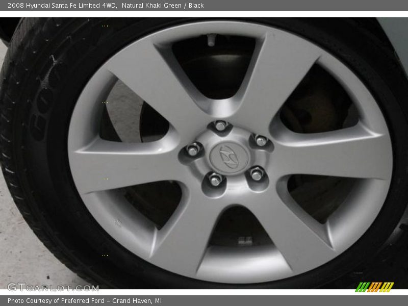 Natural Khaki Green / Black 2008 Hyundai Santa Fe Limited 4WD