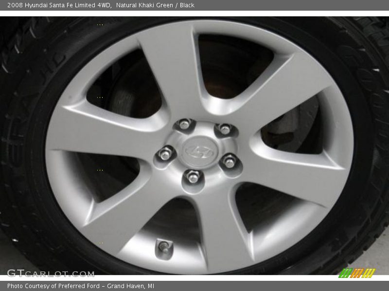 Natural Khaki Green / Black 2008 Hyundai Santa Fe Limited 4WD